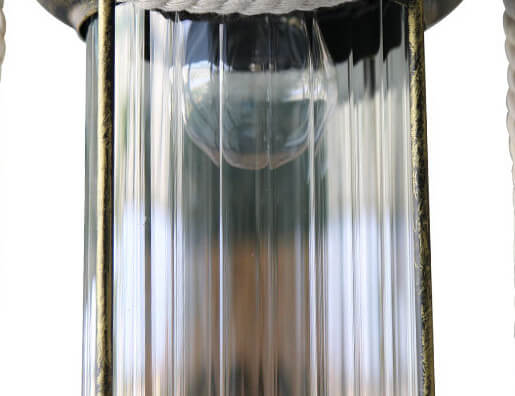Vintage Hemp Rope Lantern Oil Lamp Iron Pendant Light