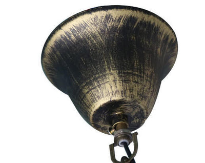 Vintage Hemp Rope Lantern Oil Lamp Iron Pendant Light
