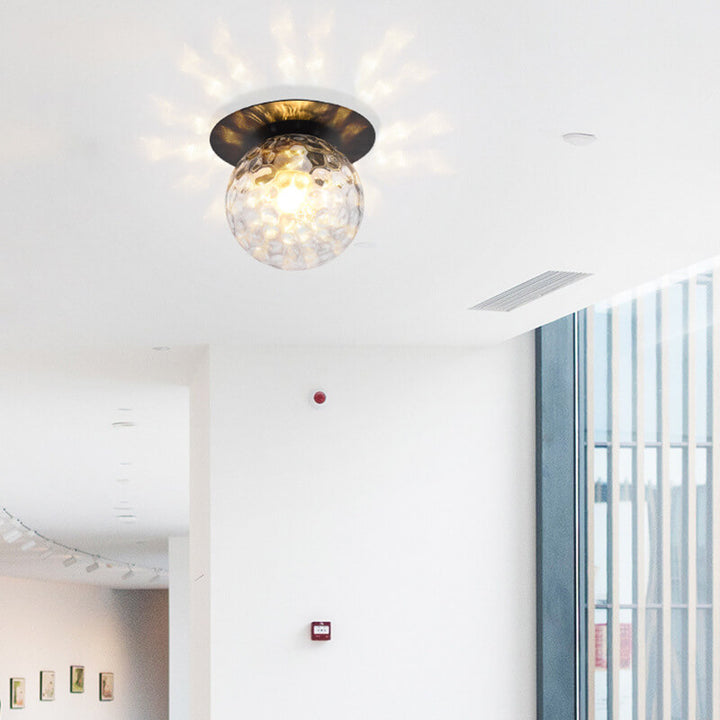 Éclairage semi-encastré moderne à 1 lumière en forme de globe 