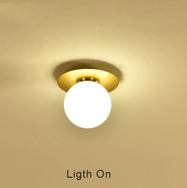 Éclairage semi-encastré moderne à 1 lumière en forme de globe 