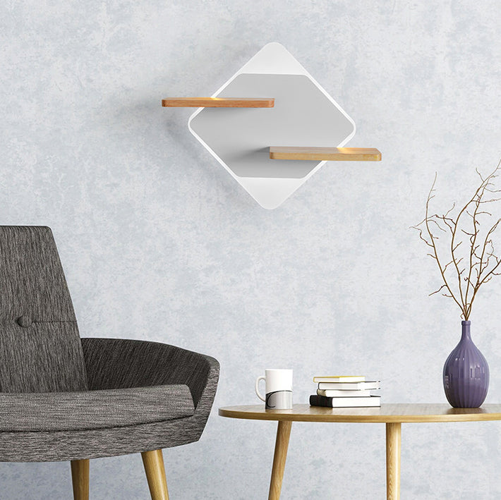 Support de téléphone acrylique moderne LED applique murale créative 