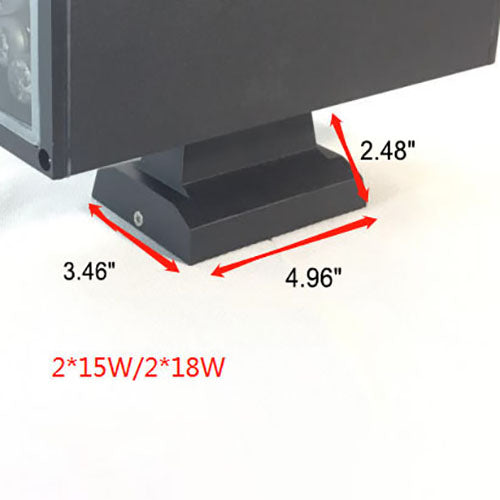 Modern Minimalist Square Column LED Luminous Outdoor Waterproof Wall Sconce Lamp