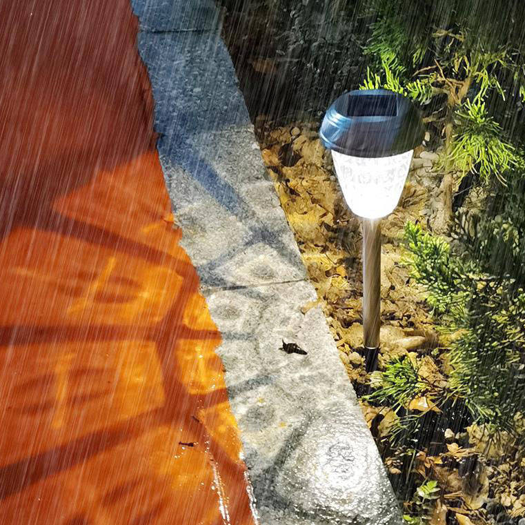 Outdoor Waterproof Solar Stainless Steel Dome LED Lawn Insert Landscape Light