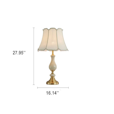 Modern Fabric Ceramics 1-Light Table Lamps