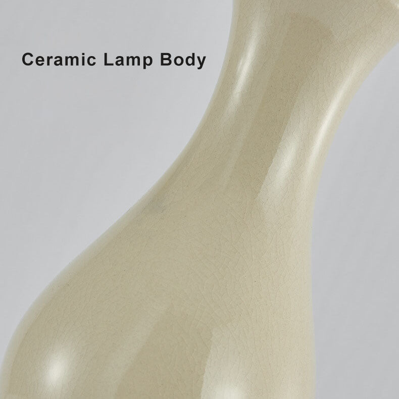 Modern Fabric Ceramics 1-Light Table Lamps