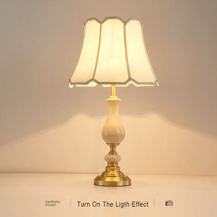 Modern Fabric Ceramics 1-Light Table Lamps