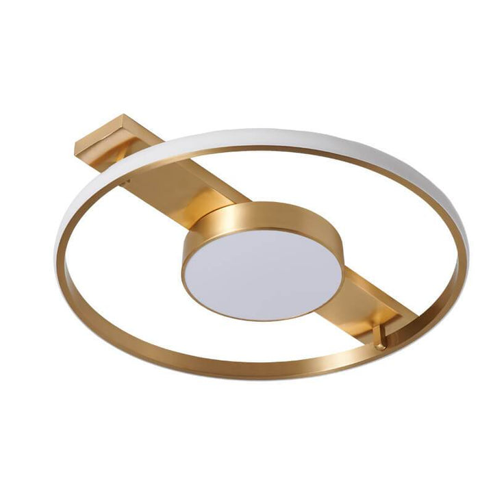 Modern 1-Light Two Circle LED Flush Mount Lighting