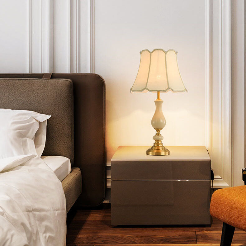 Modern Fabric Ceramics 1-Light Table Lamps