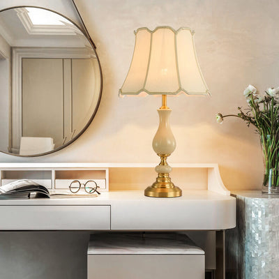 Modern Fabric Ceramics 1-Light Table Lamps