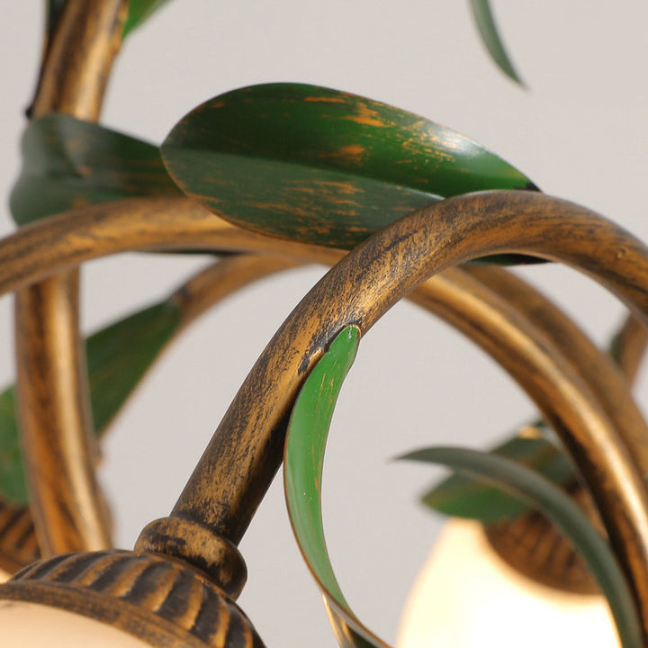 Moderner Art Deco Eisen Lackiert Ring Tulip Glas Kristall Schatten 6/8-Licht Kronleuchter Für Wohnzimmer 