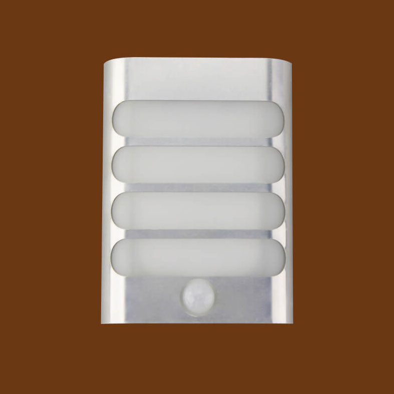 Lampe murale LED rechargeable USB en aluminium avec capteur corporel rectangulaire moderne 