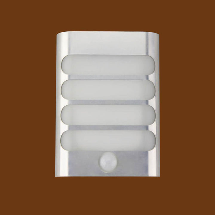 Lampe murale LED rechargeable USB en aluminium avec capteur corporel rectangulaire moderne 