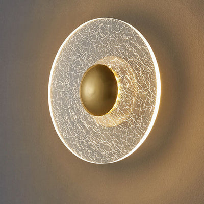 Modernes helles kreatives Muster der runden Eisen-Acryl-LED-Wandleuchte-Luxuswandleuchte 