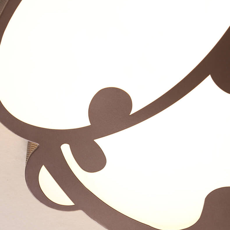 Childlike Cartoon Monkey Design LED Flush Mount Light