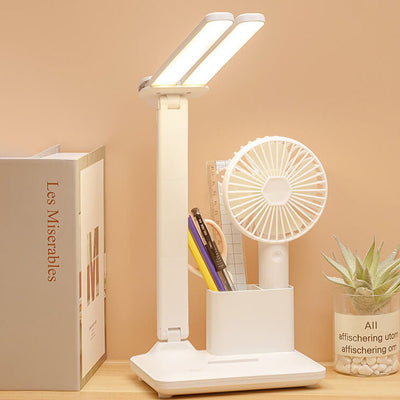 Lampe de Table LED à Double Tête Créative avec Protection des Yeux et Angle Réglable 