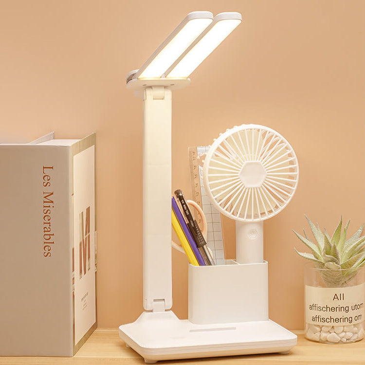 Lampe de Table LED à Double Tête Créative avec Protection des Yeux et Angle Réglable 