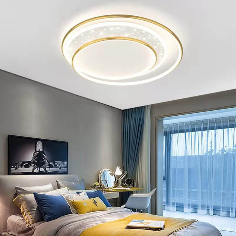 Éclairage encastré LED en aluminium et acrylique, étoile ronde pour enfants, moderne et créatif 