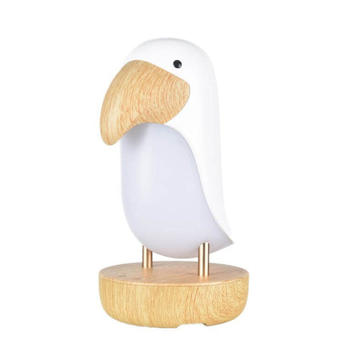 Lámpara de Mesa con Luz Nocturna Bluetooth Recargable USB de Pájaro Creativo 