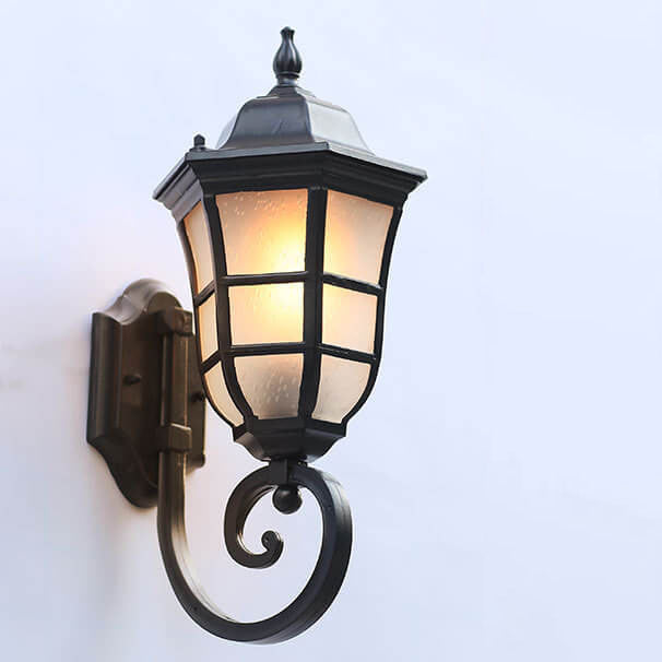 European Retro Outdoor Waterproof Anti-rust 1-Light Wall Sconce Lamp