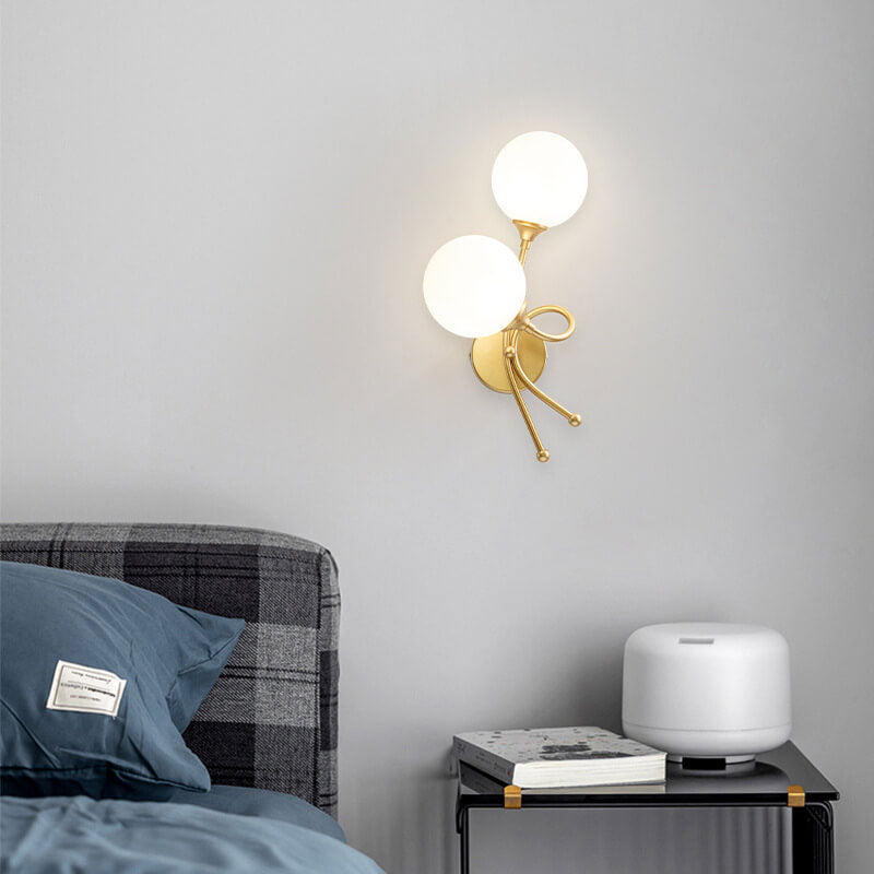 Modern Minimalist Knot Shape Design 2-Light Wall Sconce Lamp