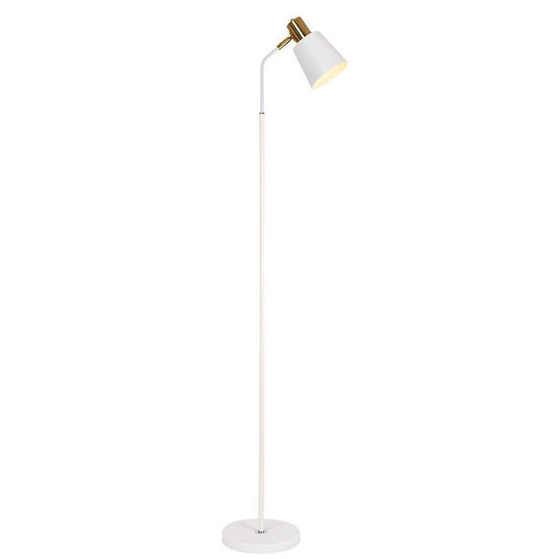 Nordic Minimalist Iron Cone Shade 1-Light Standing Floor Lamp