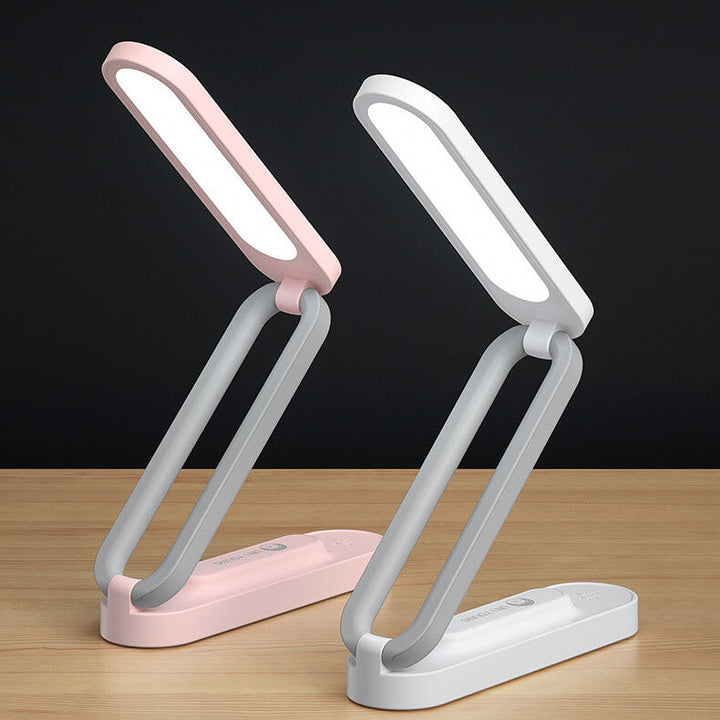 Lampe de table LED pliable rechargeable par USB pour étudiant moderne 
