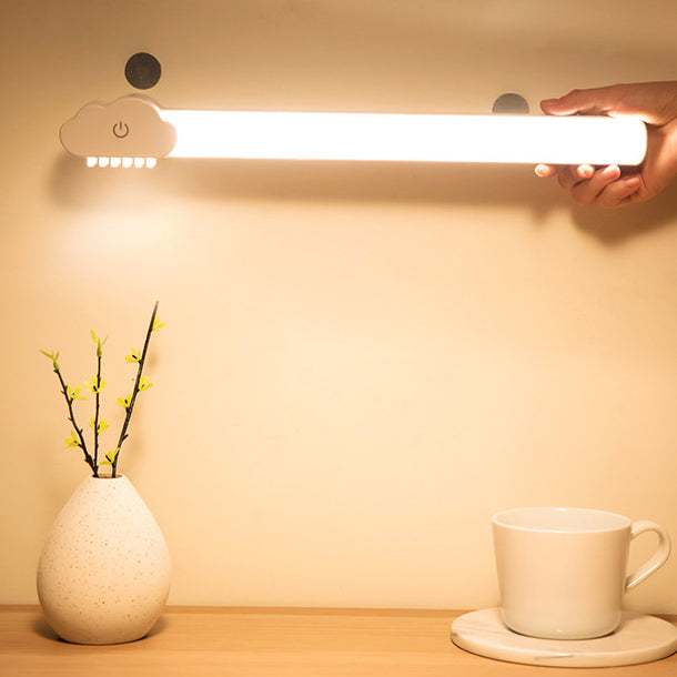 Lámpara de pared LED recargable de tubo simple con protección ocular 