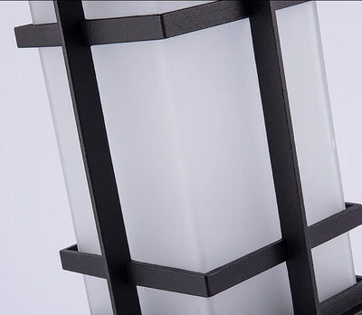 Aluminium-Glas-wasserdichte Landschaftsgarten-Rasen-Säulen-Lampen-im Freienlicht 