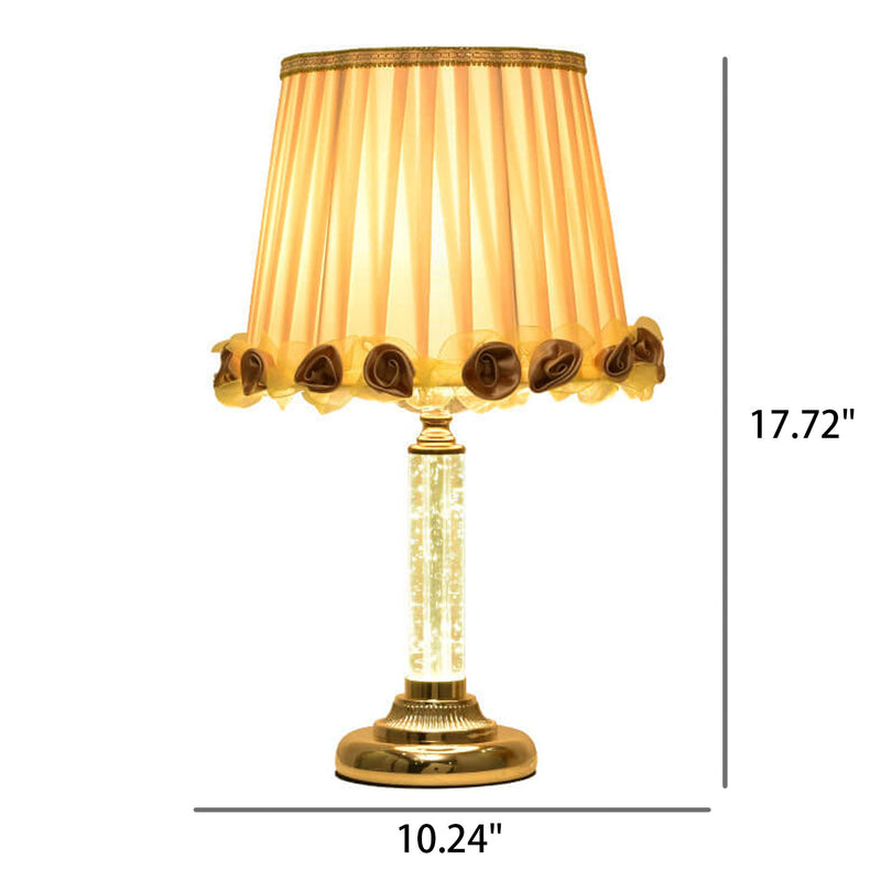 Lampe de Table 1 Lumière à Télécommande Réglable en Luminosité Cristal Européen 