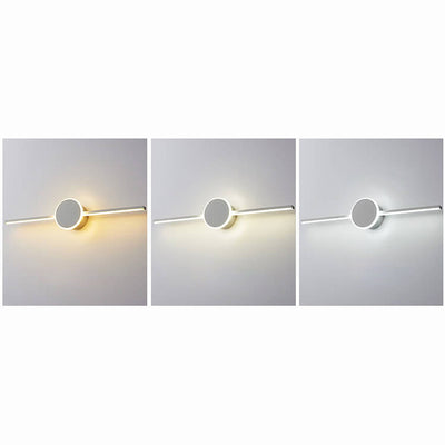 Nordic Minimalist Long Disc LED Vanity Light Wall Sconce Lamp