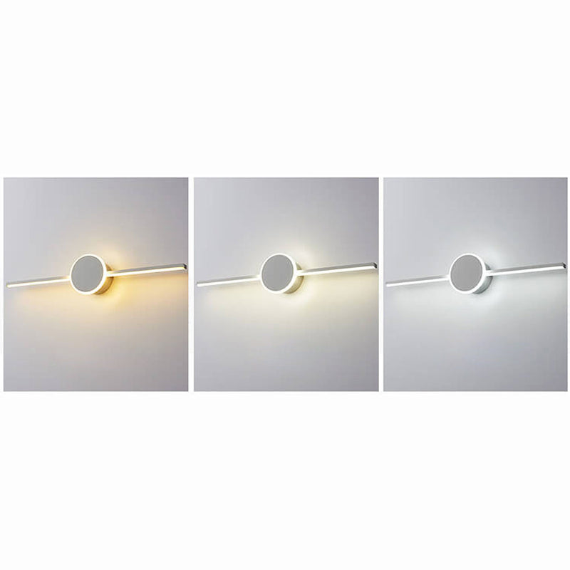 Nordic Minimalist Long Disc LED Vanity Light Wall Sconce Lamp