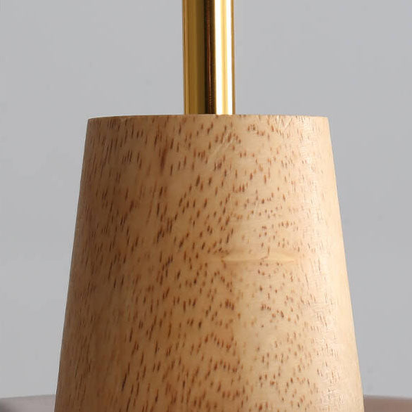 Nordic Minimalist Macaron Wood Cement  1-Light Pendant Light