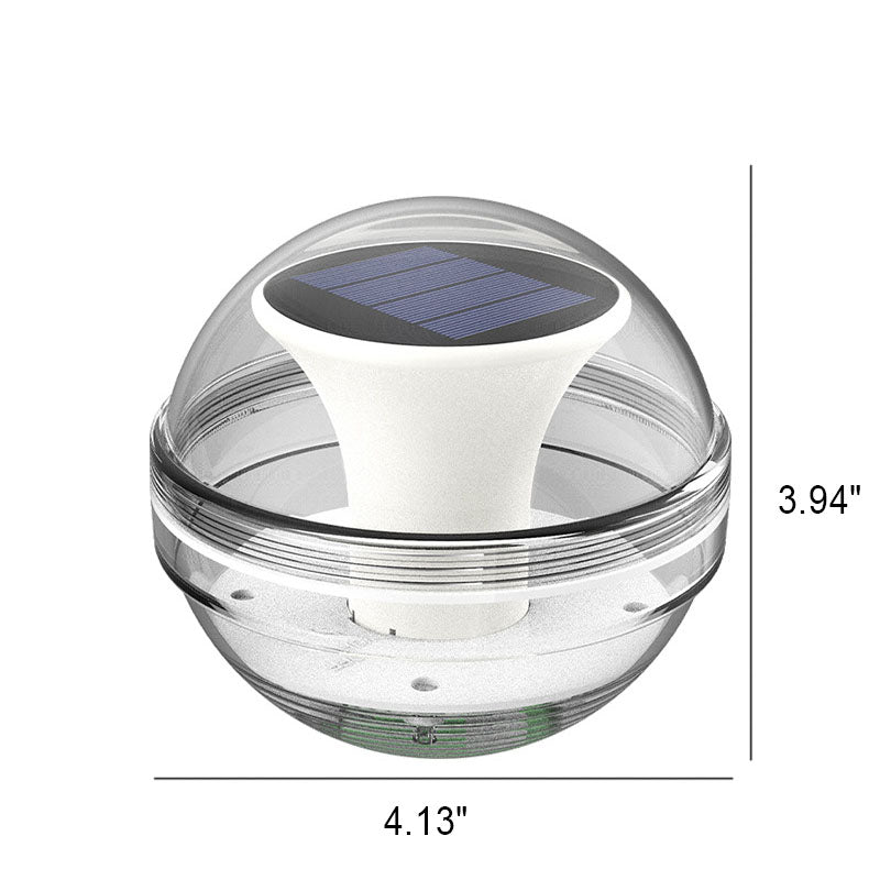 Modern Round Waterproof Solar RGB LED Outdoor Patio Pond Water Floating Light