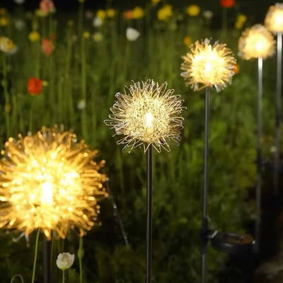 Solar-Löwenzahn-Aluminiumdraht-Kugel-Licht-LED im Freien wasserdichtes leuchtendes Garten-Einsatz-Boden-Landschaftslicht 