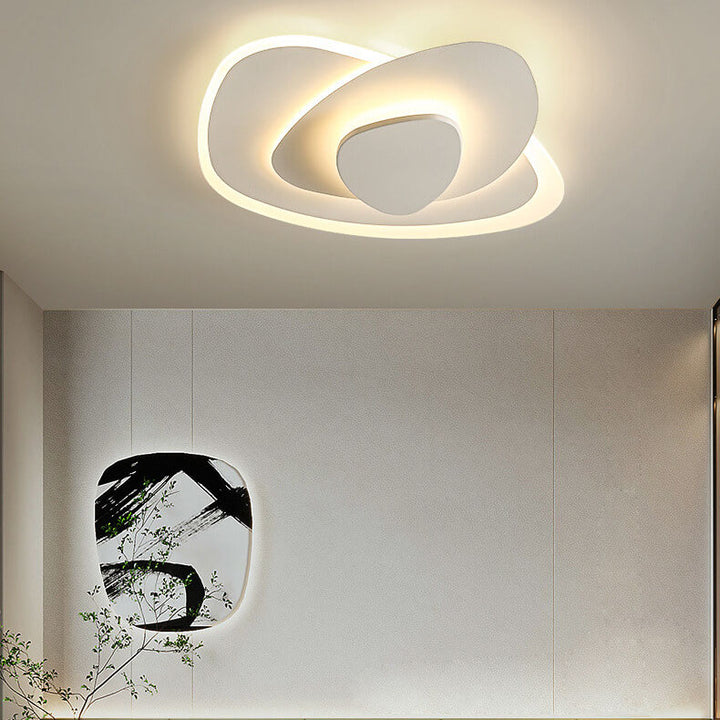 Nordische einfache geometrische Schmiedeeisen Acryl LED Unterputz Deckenleuchte 