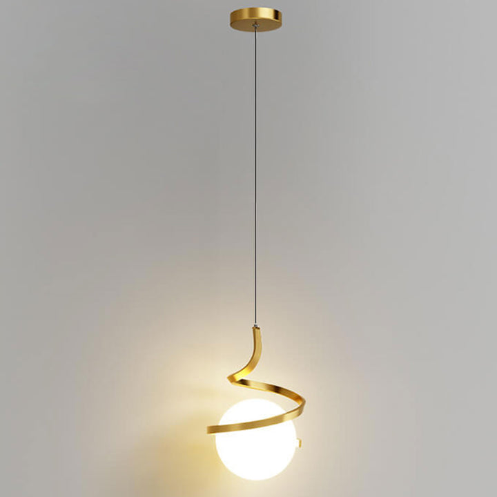 Luz colgante LED de hierro forjado minimalista moderno 