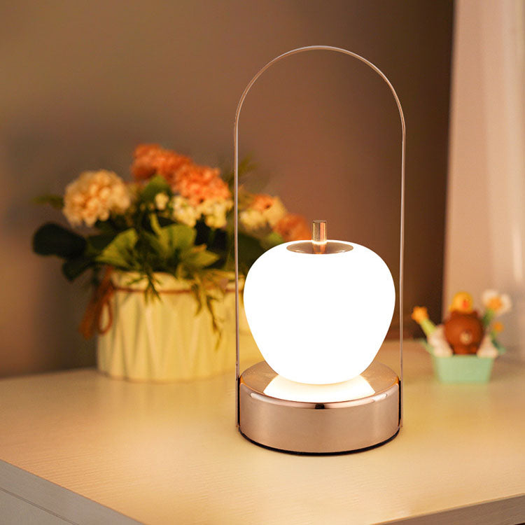 Creative Vintage Apple Shape Portable Rechargeable LED Table Lamp