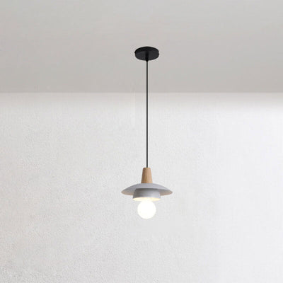 Nordic Minimalist Creative Double Layer Lamp Shade 1-Light Pendant Light