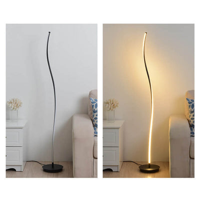 Nordic Minimalist Long Curve LED Standing Floor Lamp