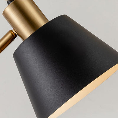 Moderne, minimalistische, einfarbige, 1-flammige Tischlampe aus Eisen