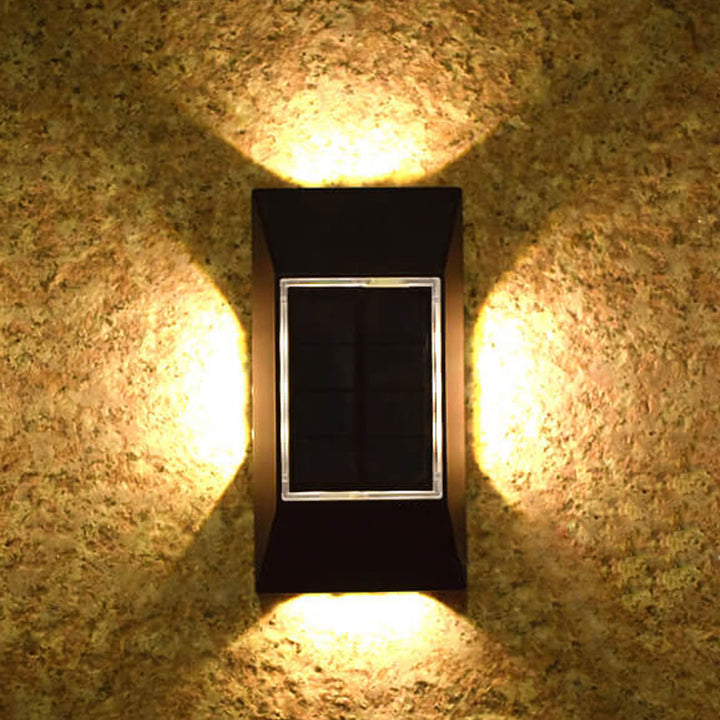 Lampe murale à LED solaire pour éclairage extérieur de jardin 