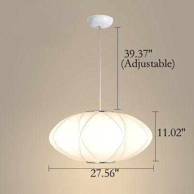 Creative Minimalist Fabric Lantern 1-Light Pendant Light