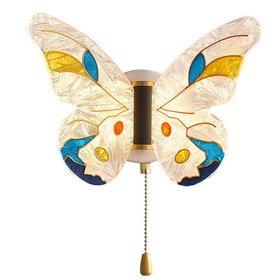 Nordic Creative Enamel Butterfly LED Wall Sconce Lamp