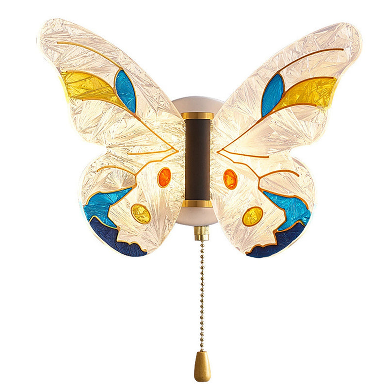 Nordic Creative Emaille Butterfly LED Wandleuchte 