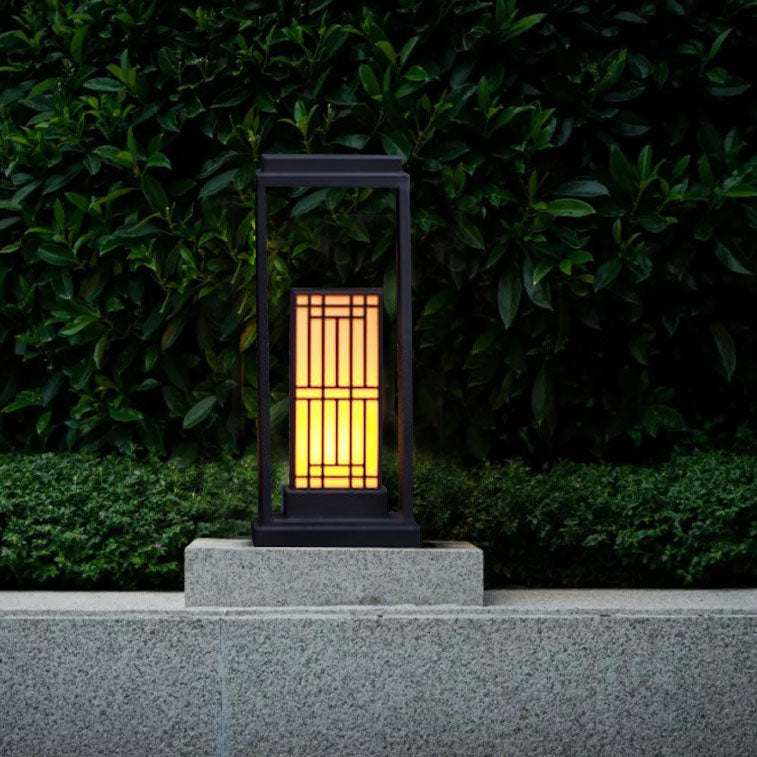ضوء حديقة خارجي مقاوم للماء من الستانلس ستيل الرخام الشمسي LED بتصميم عصري رجعي 