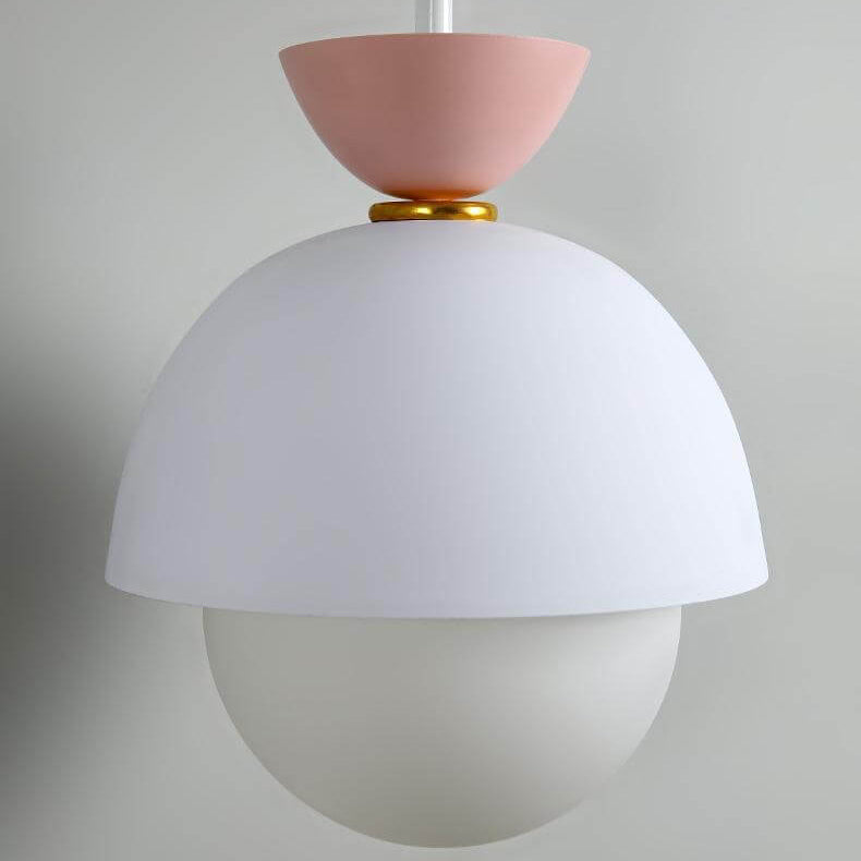 Nordic Size Hemispherical Design 1-Light Wall Sconce Lamp