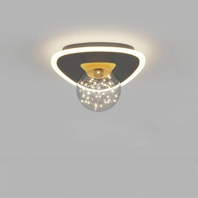 Modern Creative Triangle Flower Full Star LED Flush Mount Ceiling Light