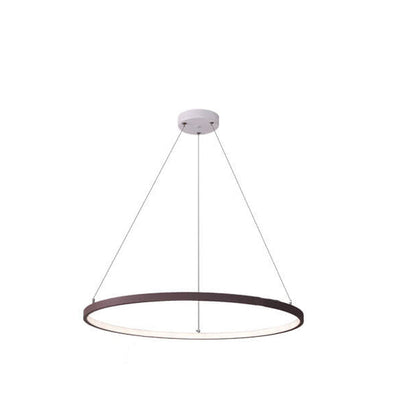 Nordic Minimalist Art Circle Alloy LED Chandelier