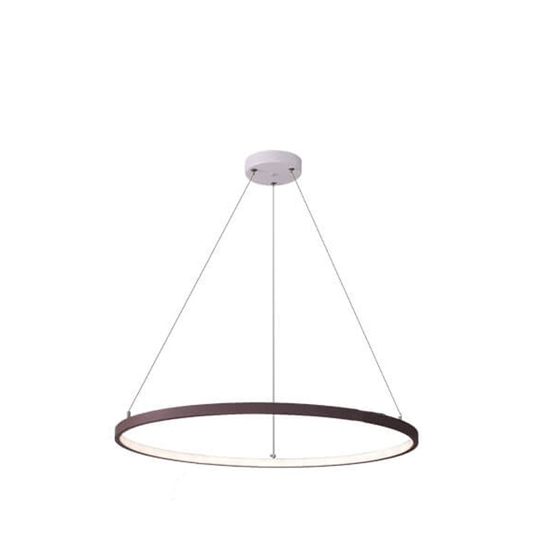 Nordic Minimalist Art Circle Alloy LED Chandelier