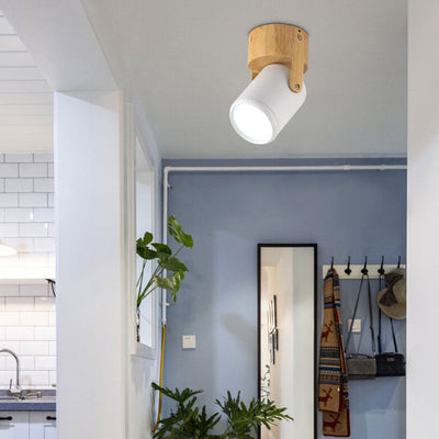 Nordic  Minimalist Track Spotlight 1/3 Light Flush Mount Light